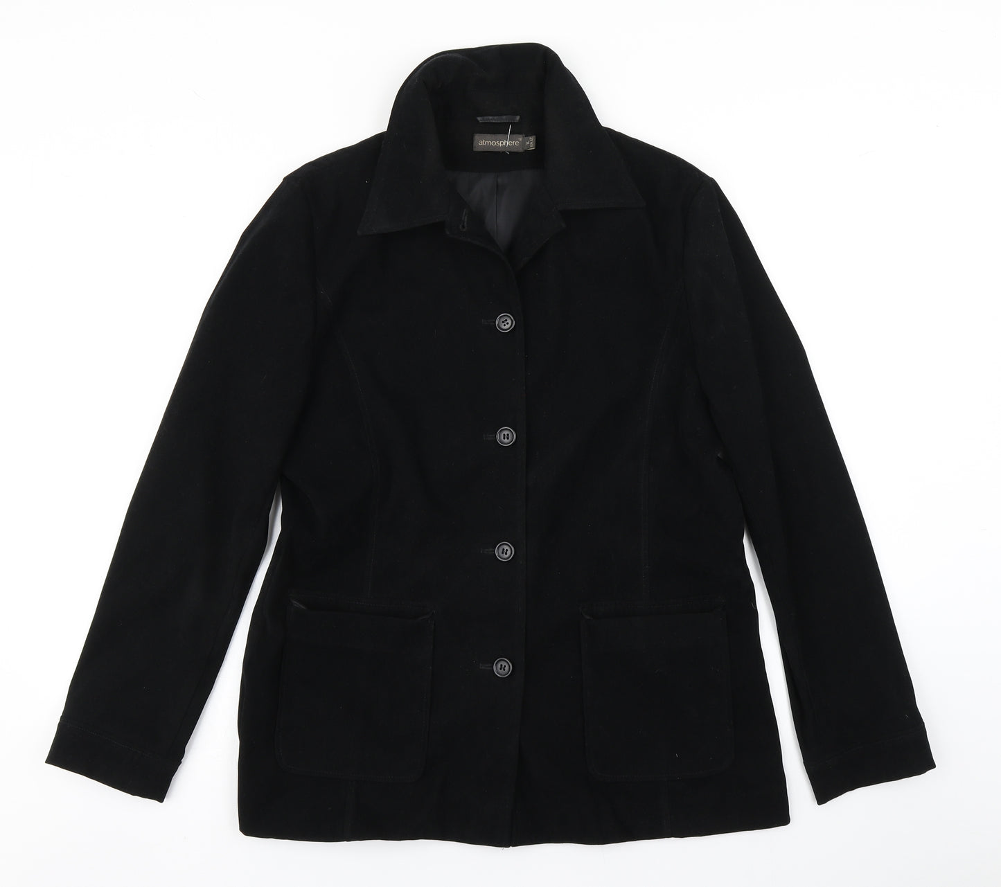 Atmosphere Womens Black   Overcoat Jacket Size 14