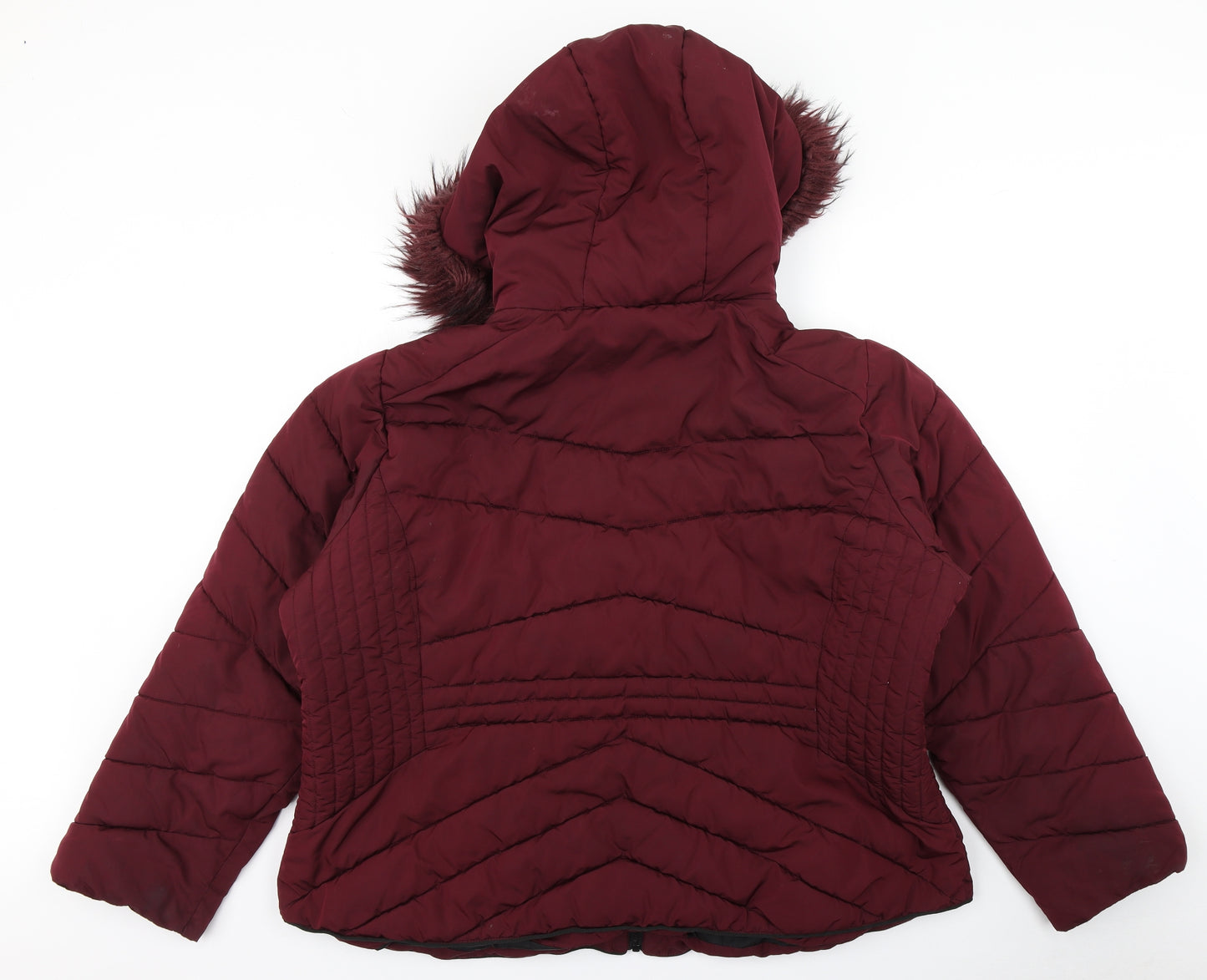 George Womens Purple   Parka Coat Size 24