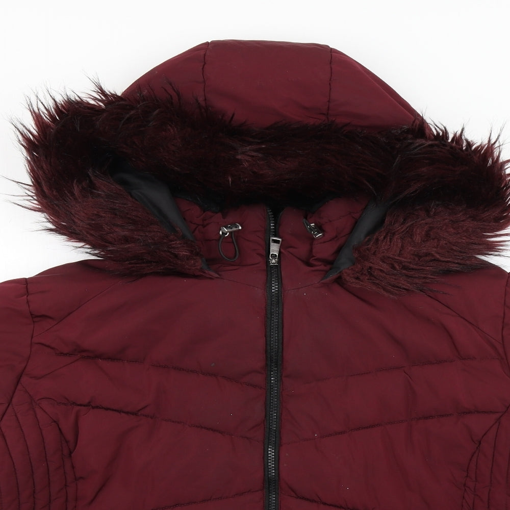 George Womens Purple   Parka Coat Size 24