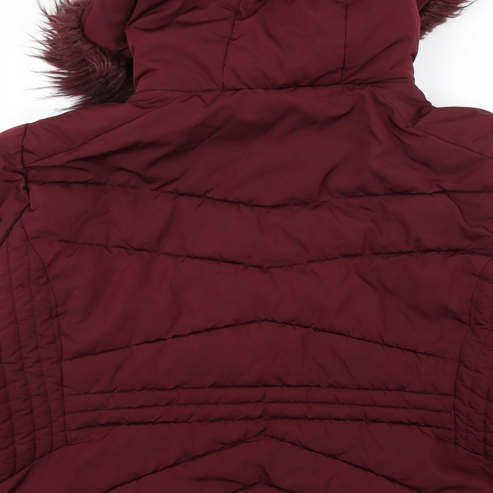 George Womens Purple   Parka Coat Size 24