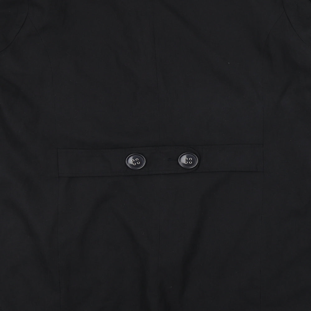 Wardrobe Womens Black   Overcoat Coat Size 26