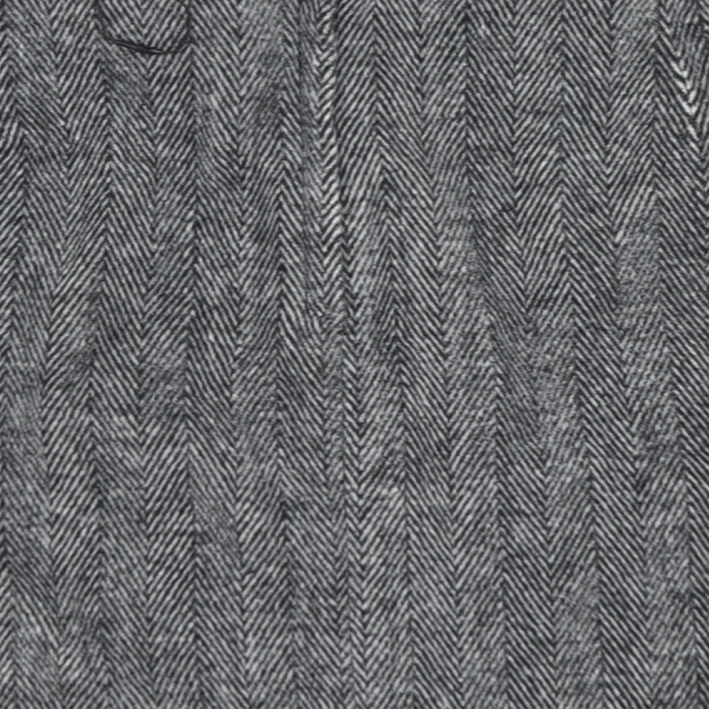 Primark Womens Grey Herringbone  A-Line Skirt Size 20  - Belted