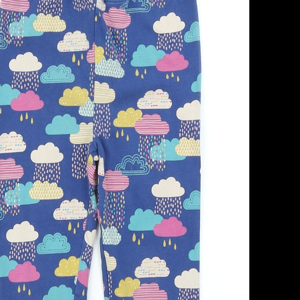 frugt Girls Blue Polka Dot  Jegging Trousers Size 3-4 Years
