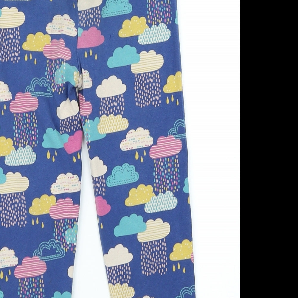 frugt Girls Blue Polka Dot  Jegging Trousers Size 3-4 Years