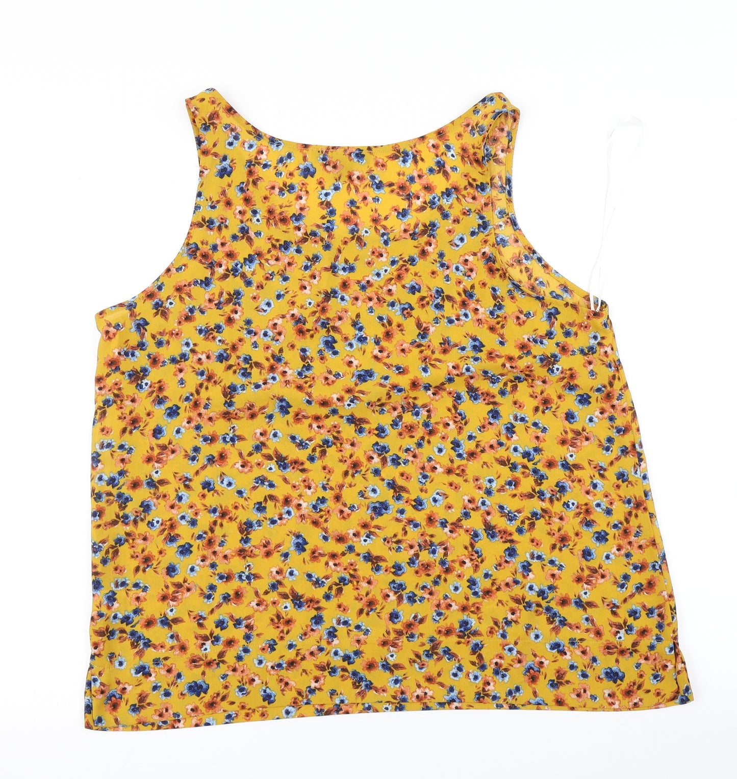 Primark Womens Yellow Floral  Basic Blouse Size 16