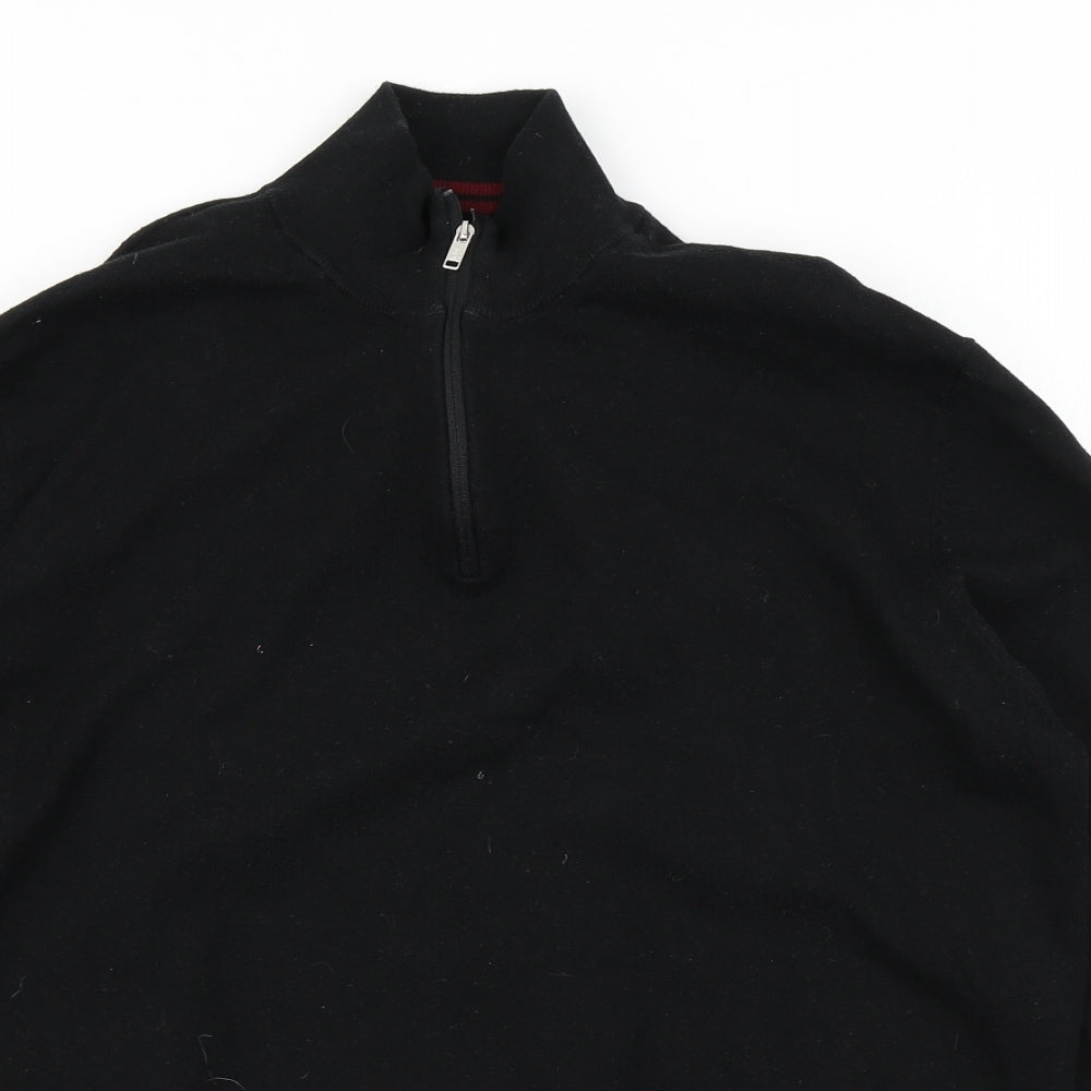 Burton Mens Black  Knit Pullover Jumper Size L