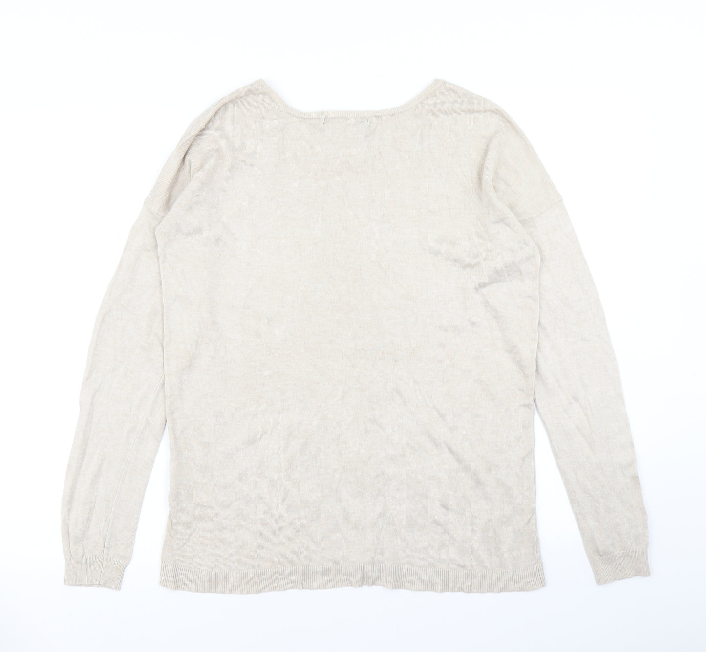 Atmosphere Womens Beige  Knit Pullover Jumper Size 12