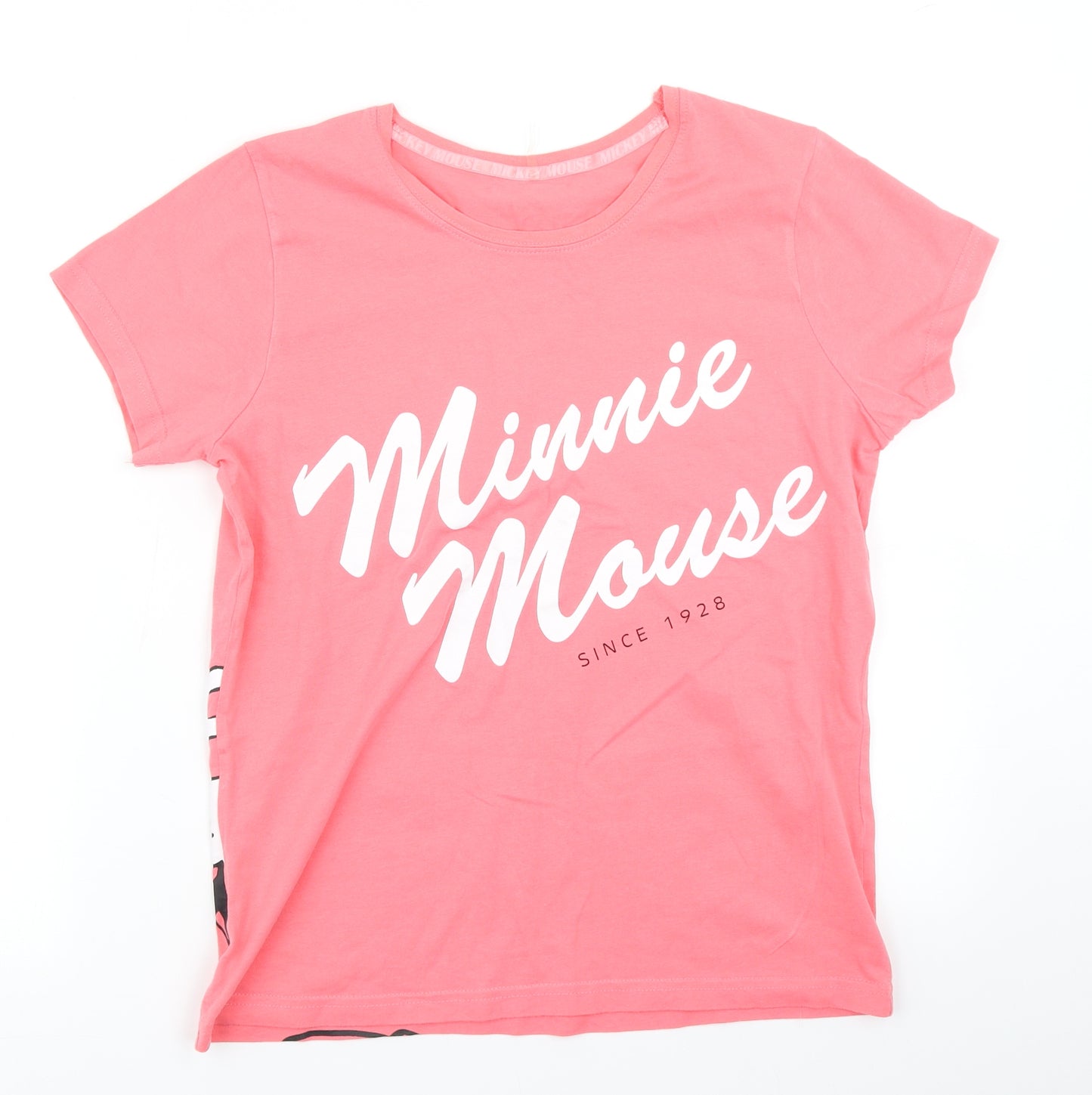 George Womens Pink   Basic T-Shirt Size 10  - Minnie Mouse