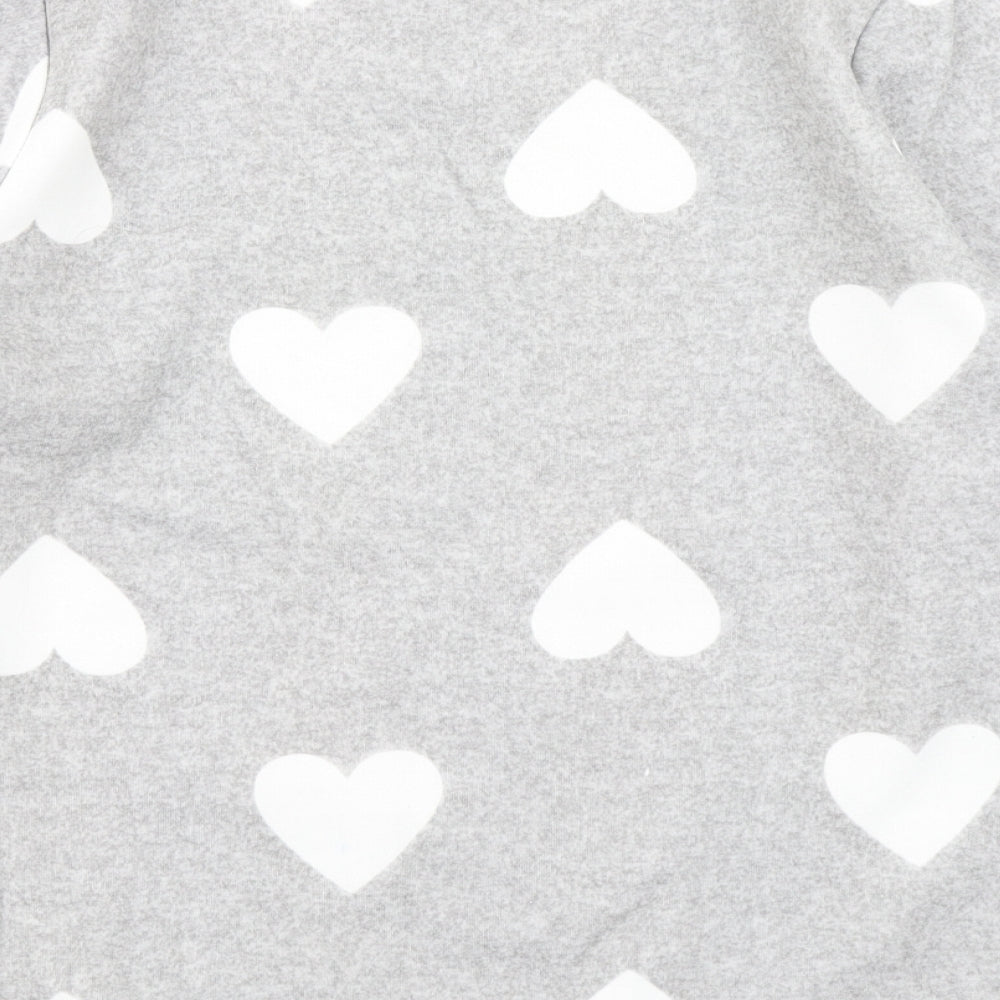 V by Very Womens Grey Polka Dot  Pullover Sweatshirt Size 8  - Loungewear