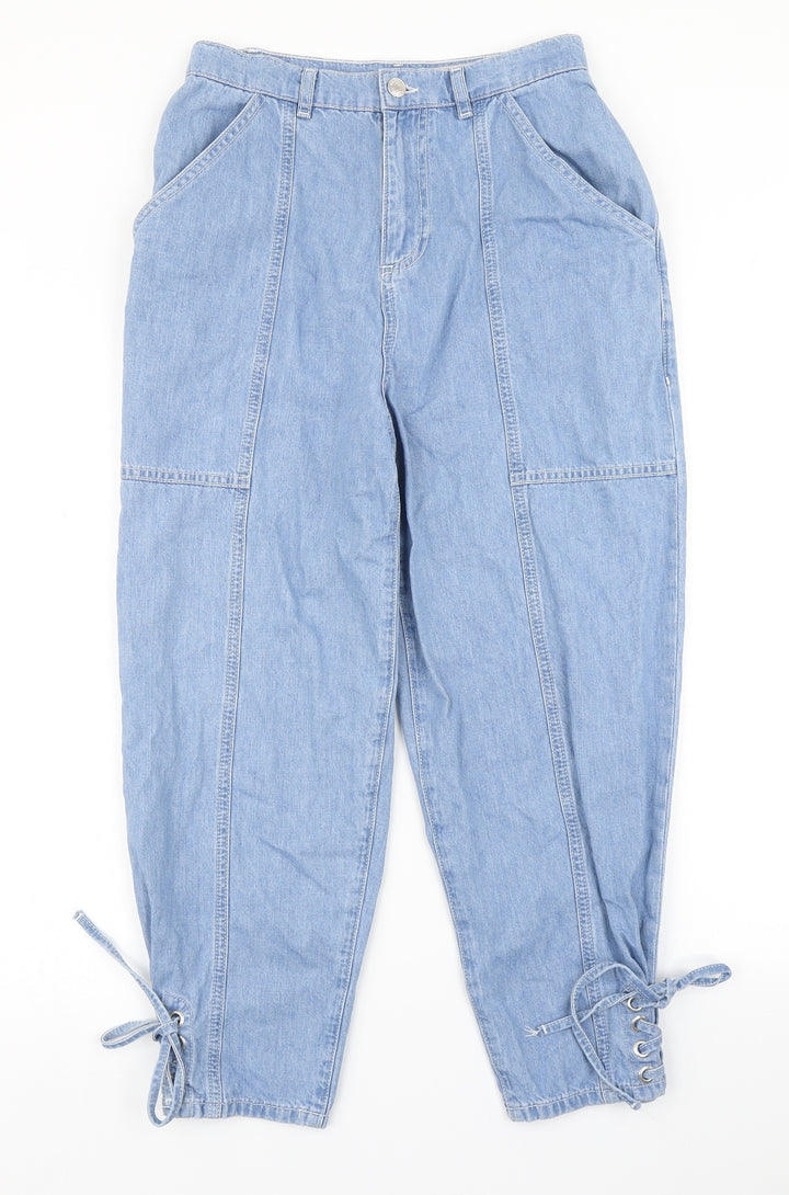ASOS Womens Blue Denim Tapered Jeans Size 28 in L28 in