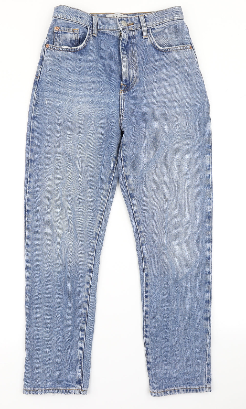 New Look Womens Blue  Denim Mom Jeans Size 8 L25 in