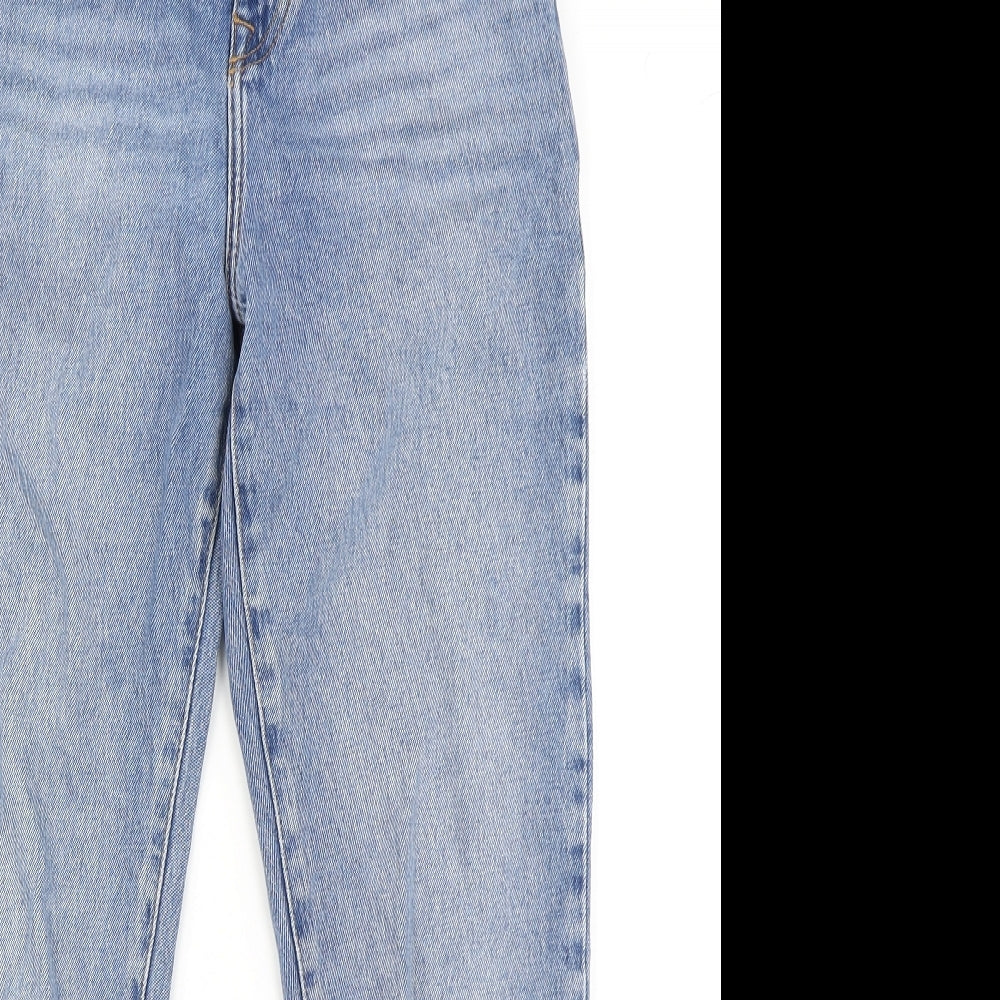 New Look Womens Blue  Denim Mom Jeans Size 8 L25 in
