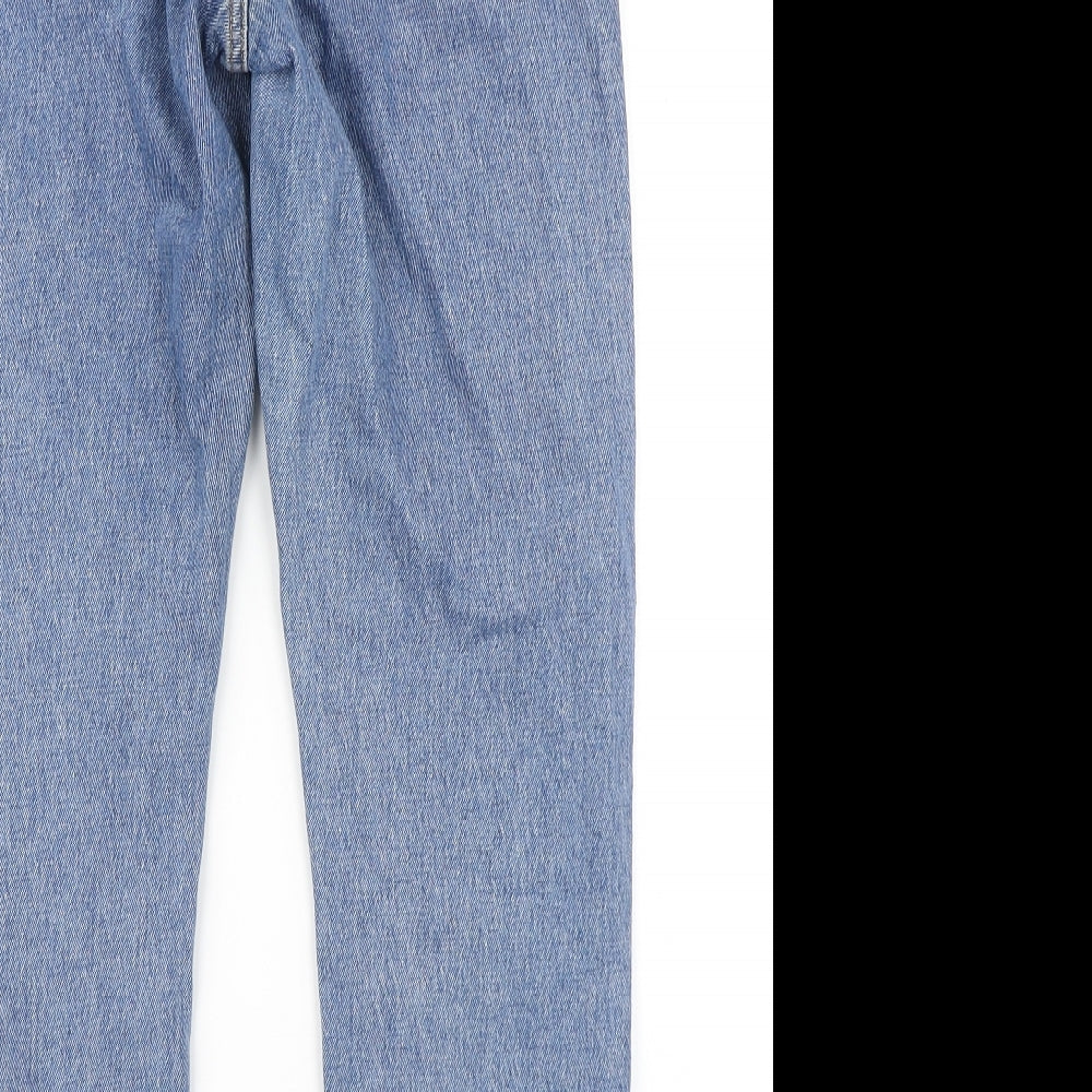 New Look Womens Blue  Denim Mom Jeans Size 8 L25 in