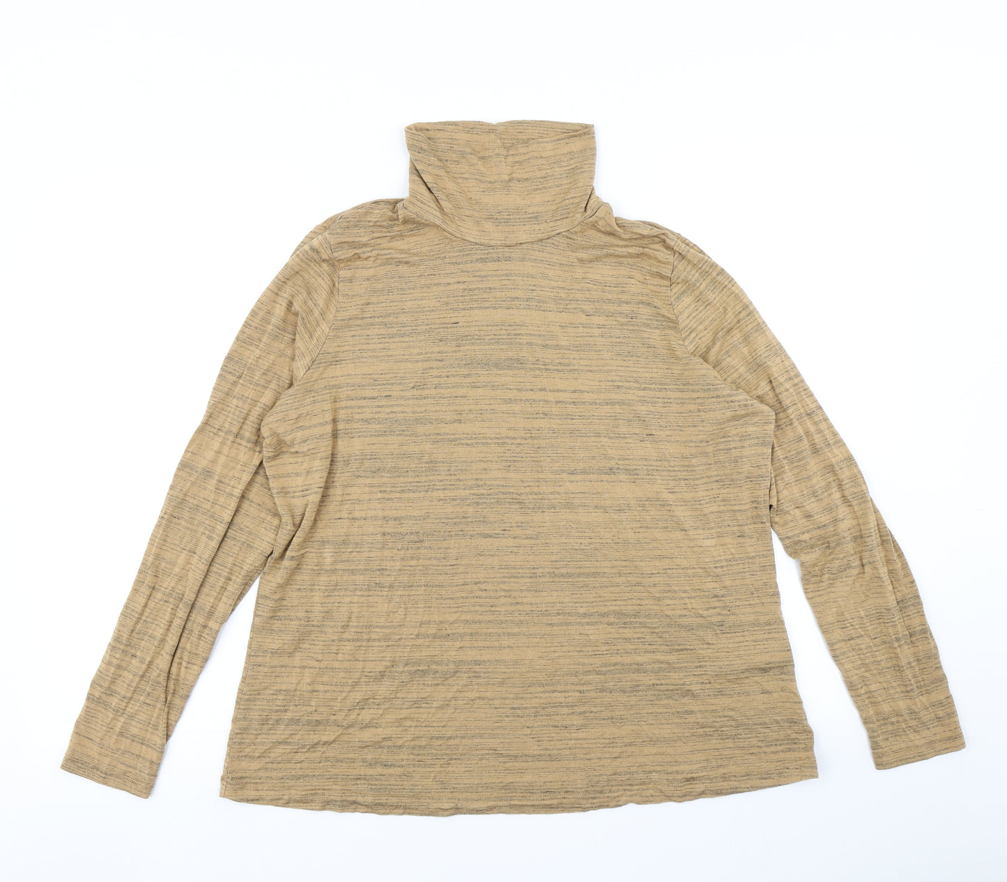 M&S Womens Brown   Basic T-Shirt Size 20