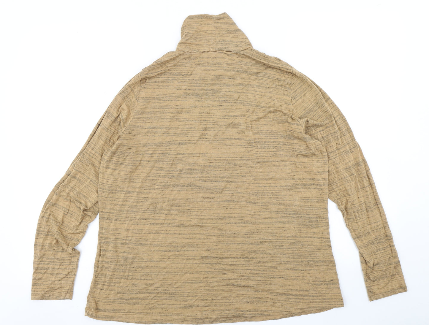 M&S Womens Brown   Basic T-Shirt Size 20