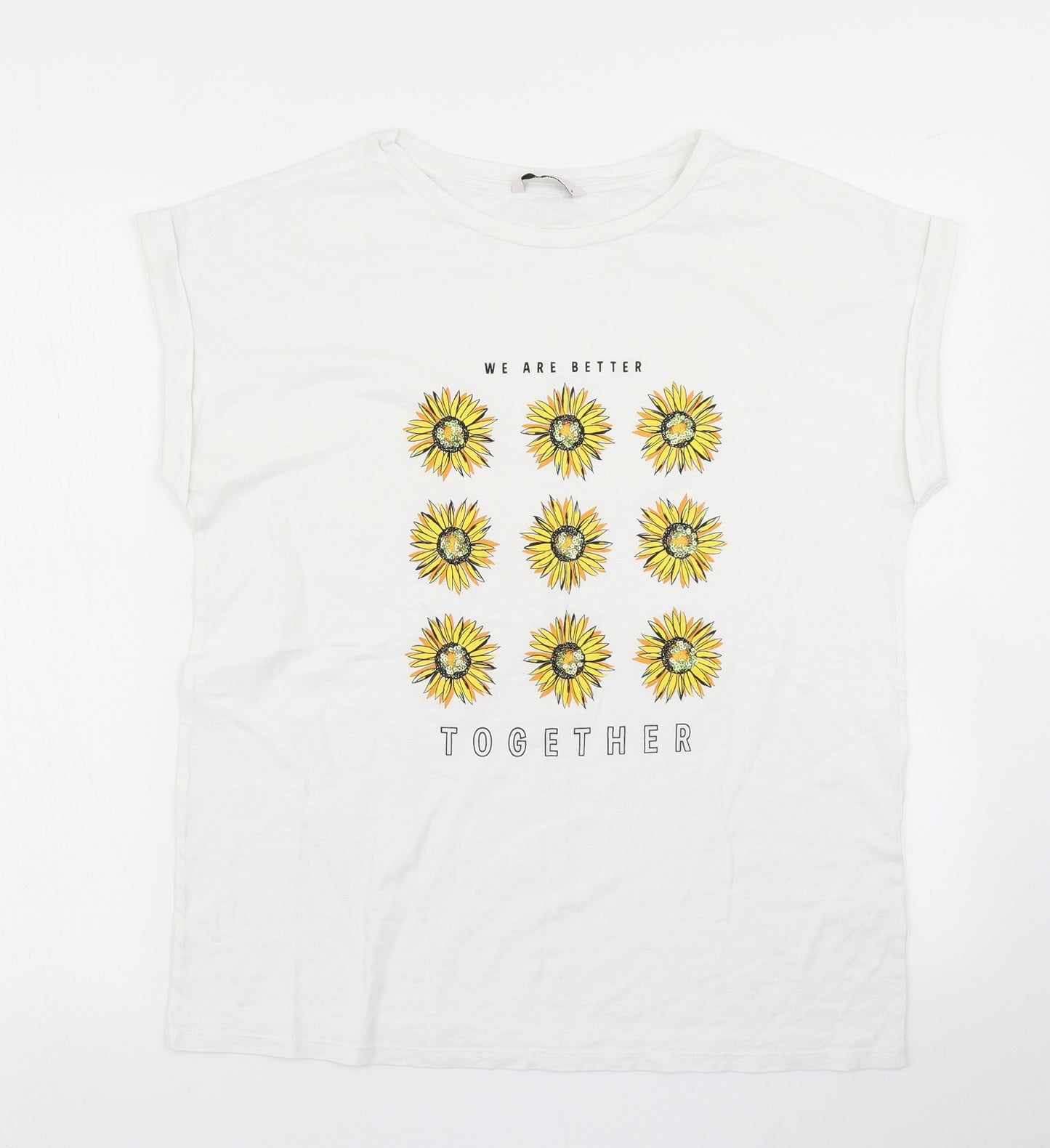 TU Womens White   Basic T-Shirt Size 14