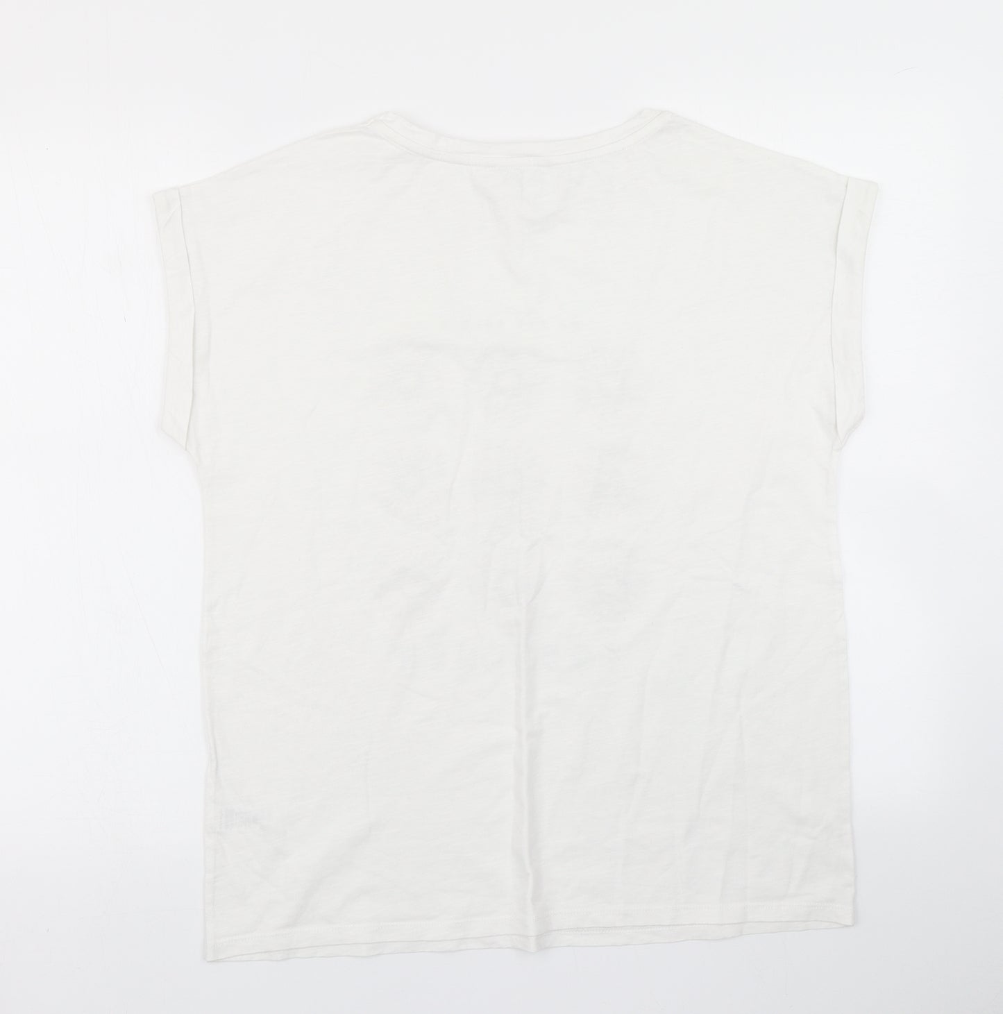 TU Womens White   Basic T-Shirt Size 14