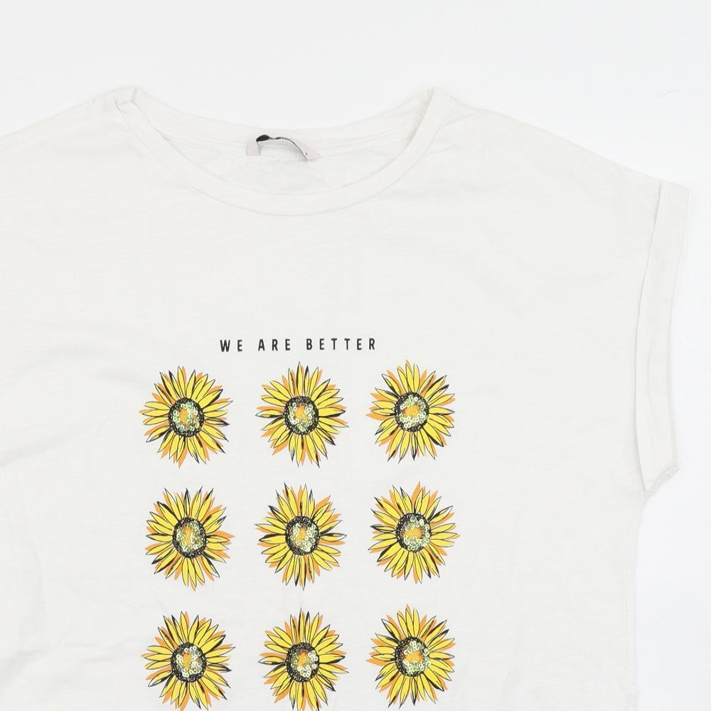 TU Womens White   Basic T-Shirt Size 14