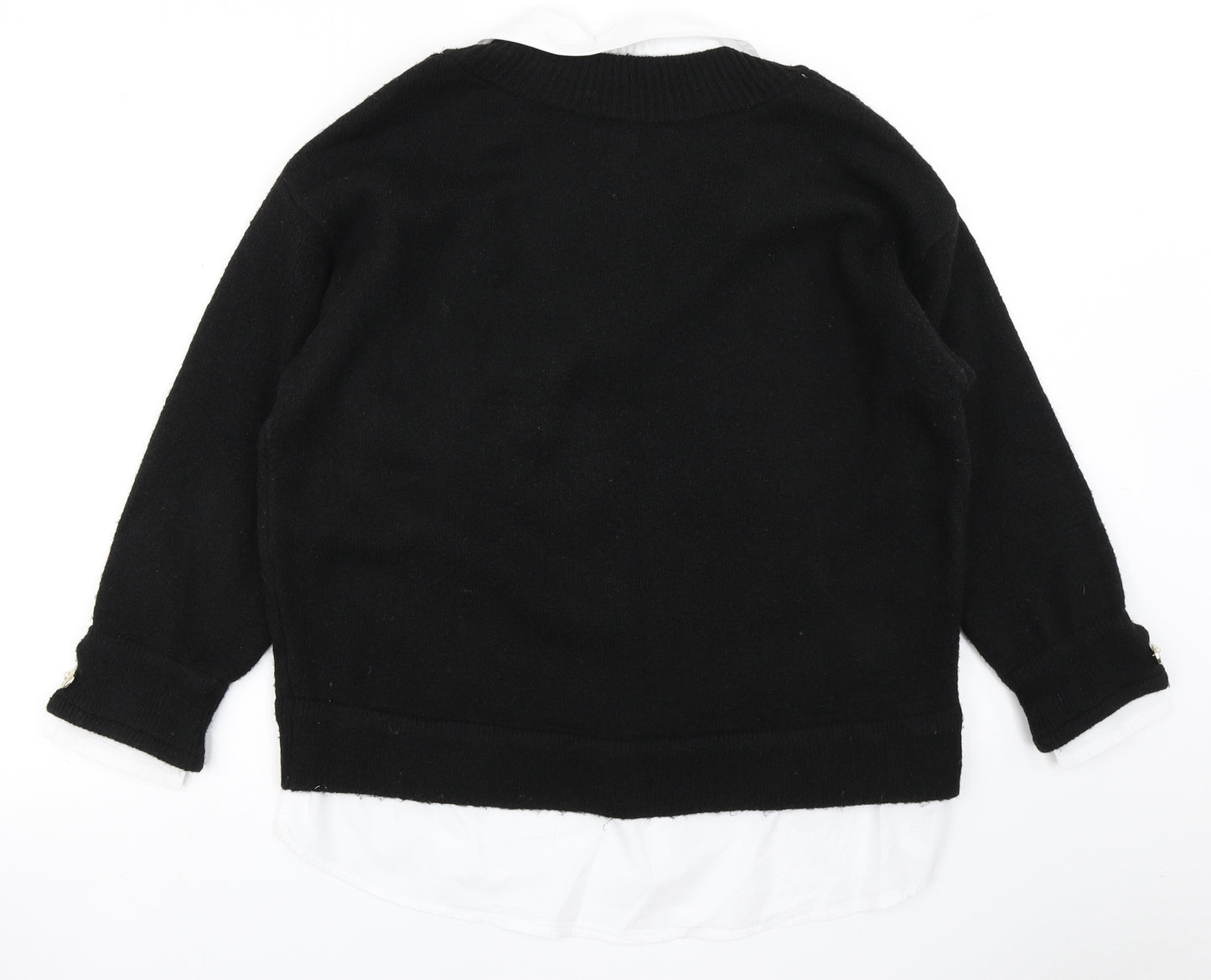 River Island Womens Black   Pullover Jumper Size M