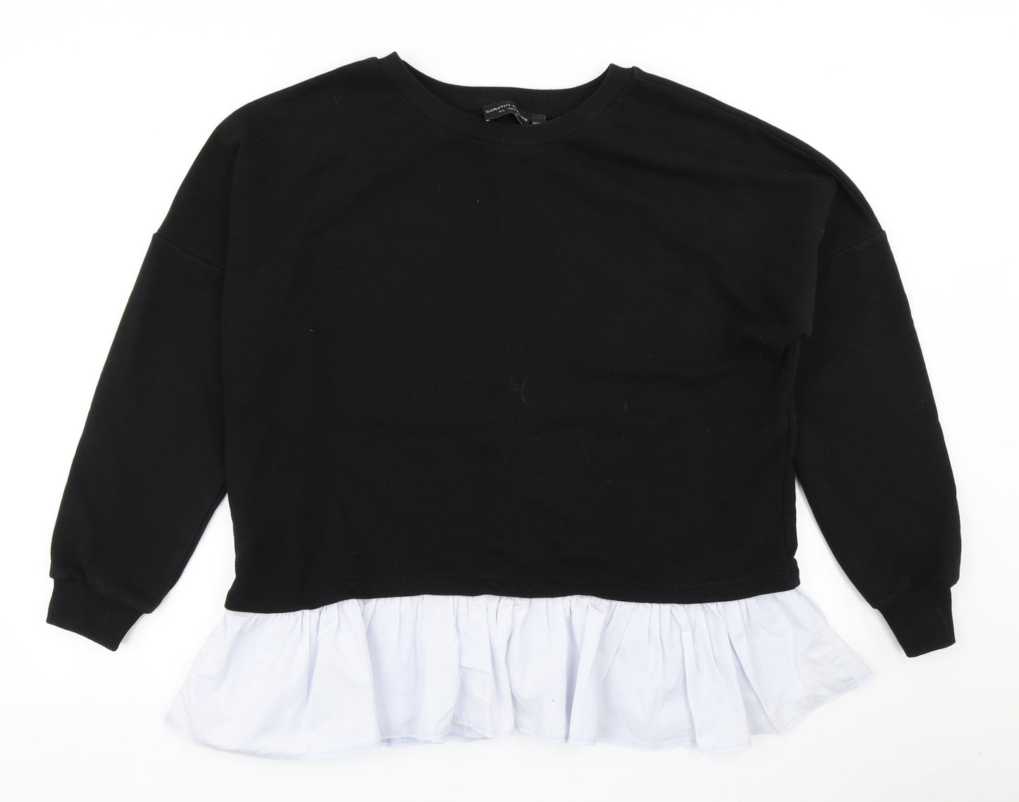 Dorothy Perkins Womens Black   Pullover Sweatshirt Size L