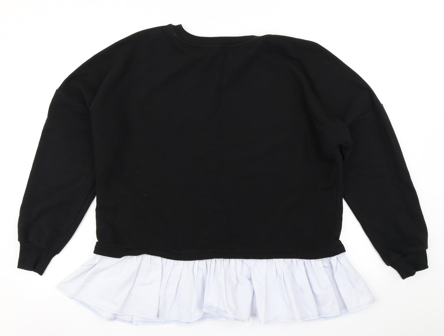 Dorothy Perkins Womens Black   Pullover Sweatshirt Size L