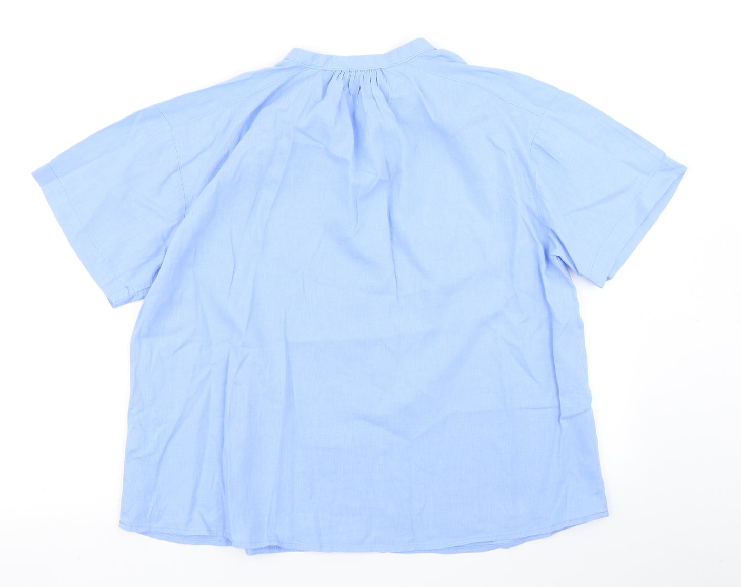 Papaya Womens Blue   Basic T-Shirt Size 16