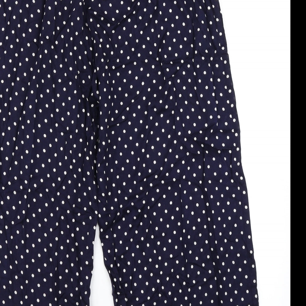 Innocence Womens Blue Spotted  Culotte Shorts Size 12