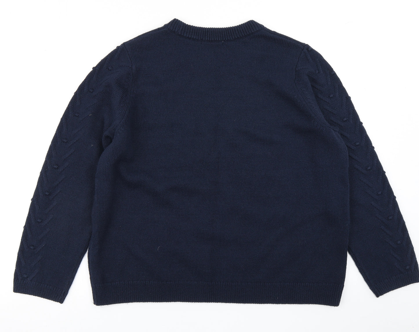 TU Womens Blue  Knit Pullover Jumper Size 18