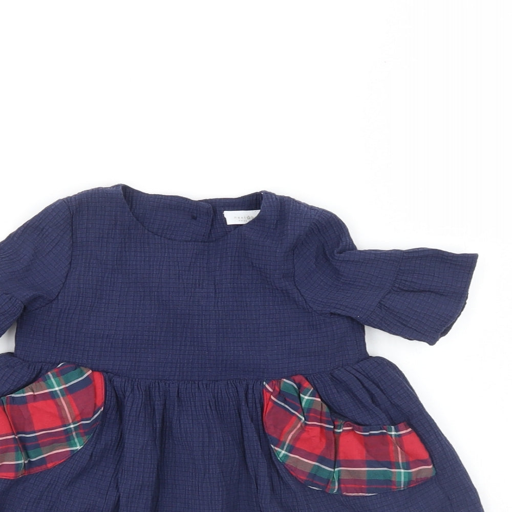 NEXT Girls Blue   Fit & Flare  Size 6-9 Months