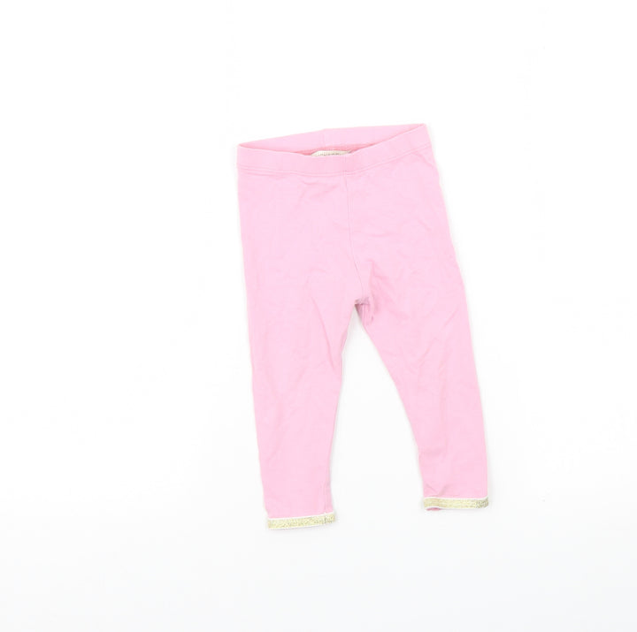 Monsoon Girls Pink Capri Trousers Size 6-9 Months