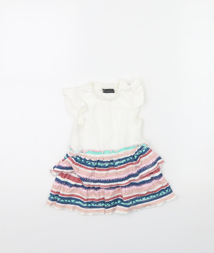 Very Girls White   Fit & Flare  Size 6-9 Months