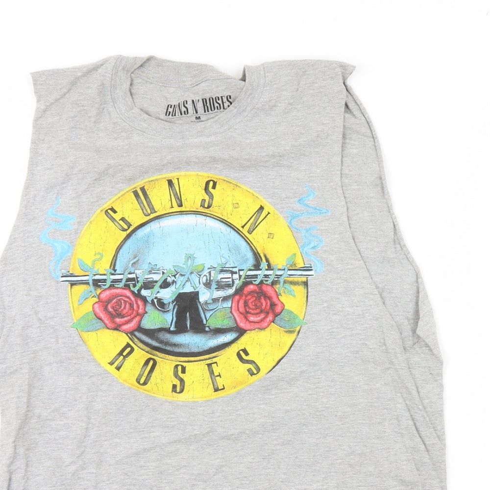 Guns N' Roses Womens Grey   Basic Tank Size M  - Guns N Roses