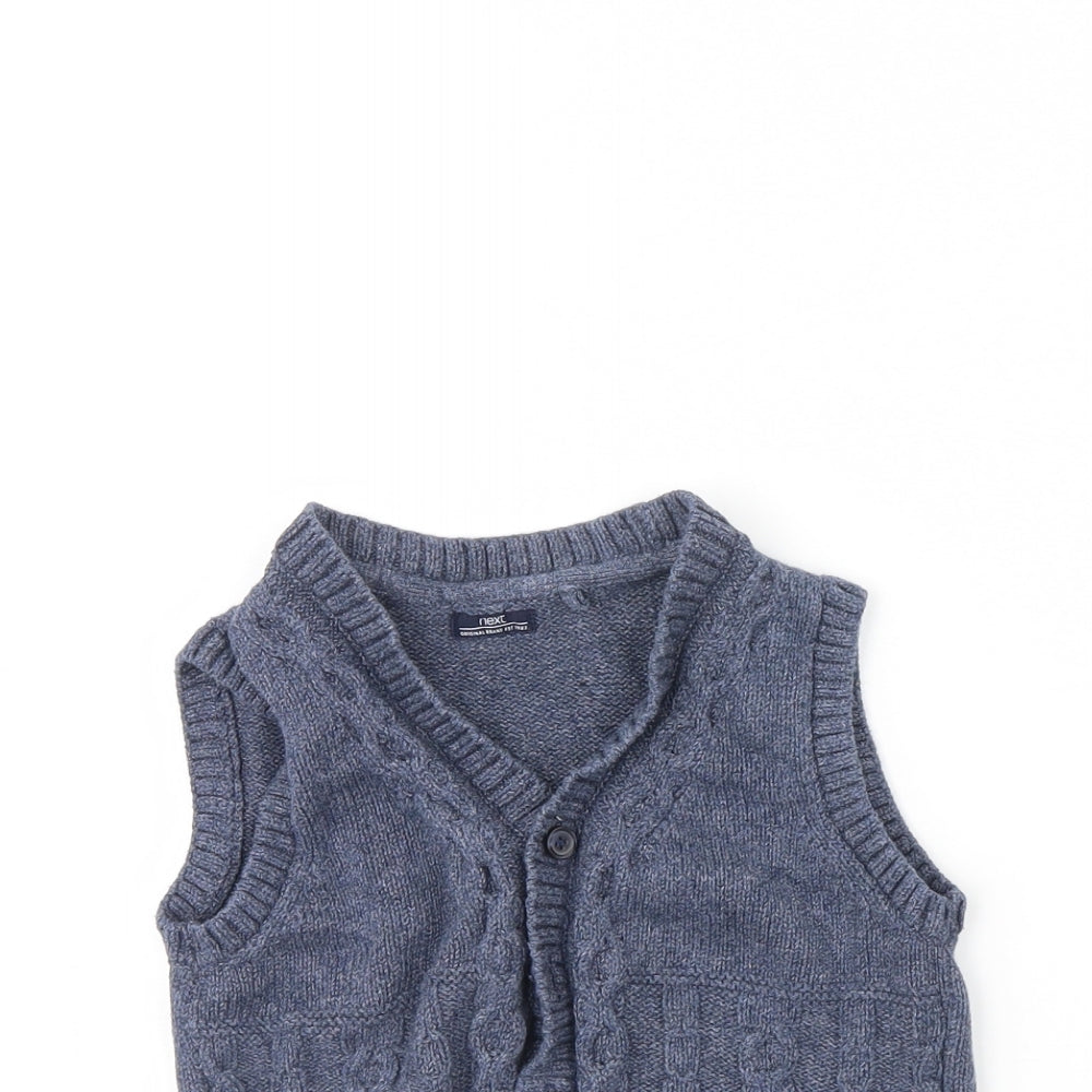 NEXT Boys Blue   Cardigan Jumper Size 2 Years