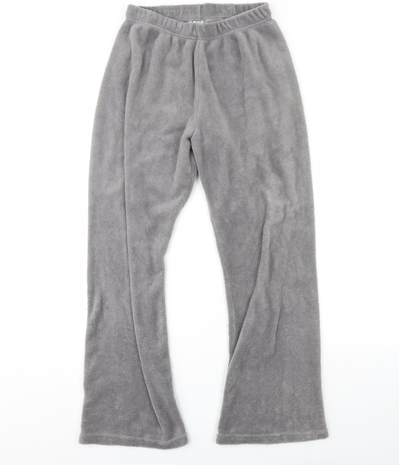 love to lounge Womens Grey Solid Fleece Cami Pyjama Pants Size M