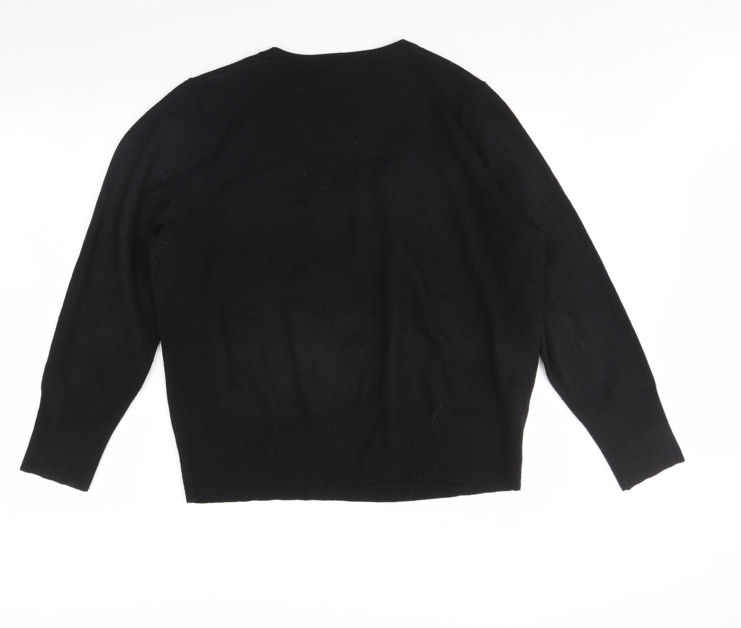 Papaya Womens Black   Pullover Jumper Size 20