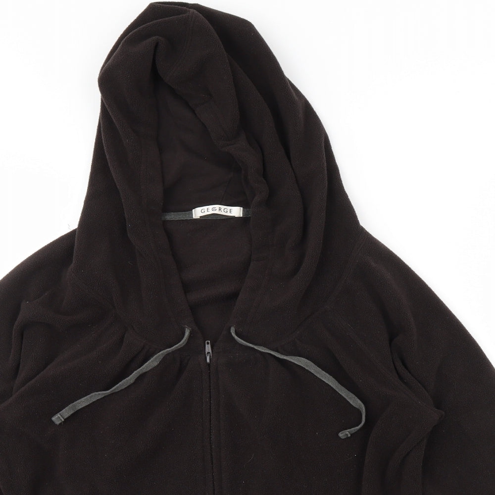 George Womens Brown  Fleece Jacket  Size 16