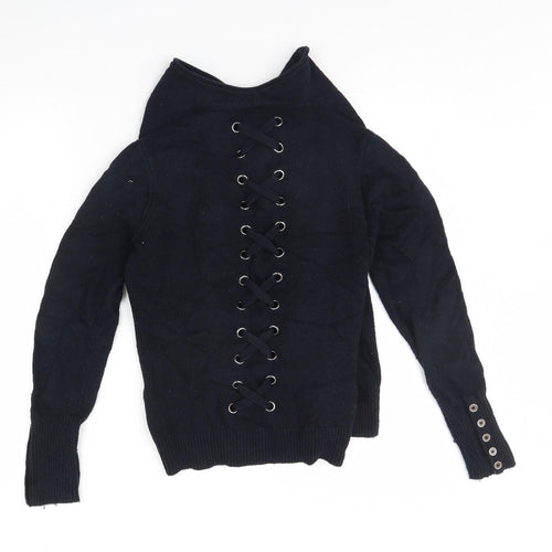 Mini Velvet Womens Blue   Cardigan Jumper Size 8