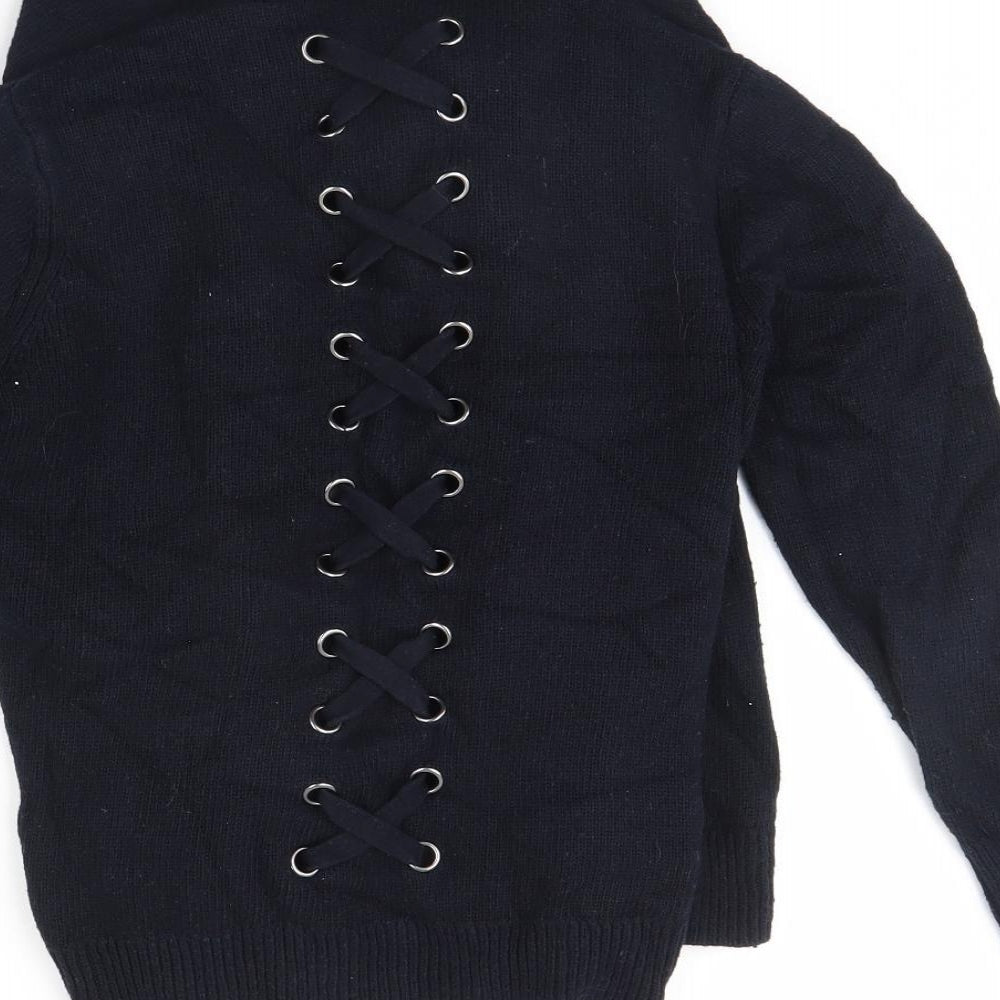 Mini Velvet Womens Blue   Cardigan Jumper Size 8