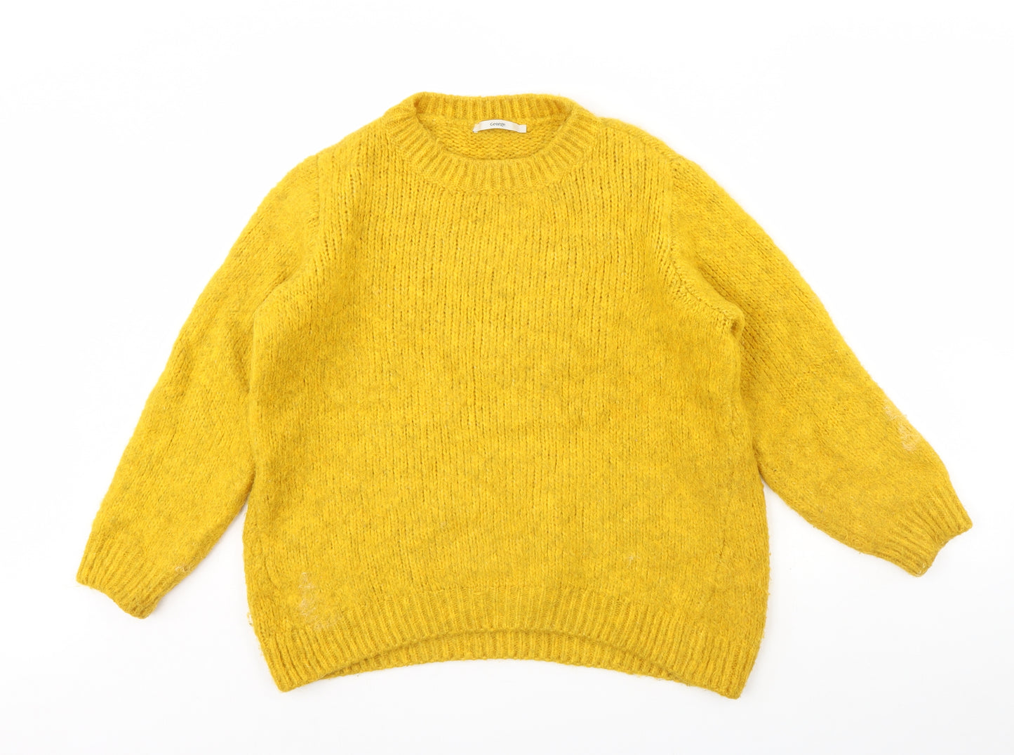 George Womens Yellow   Pullover Jumper Size L