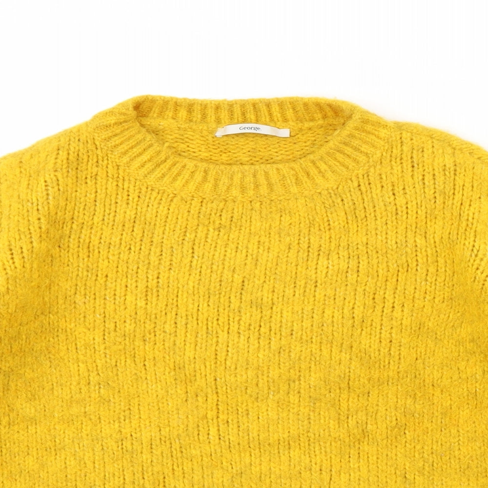 George Womens Yellow   Pullover Jumper Size L