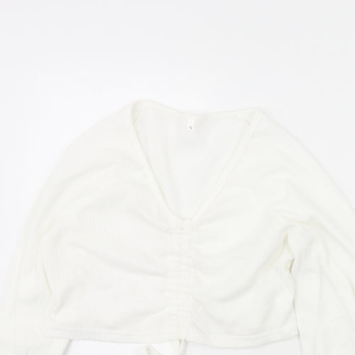 Preworn Womens White   Basic Blouse Size S