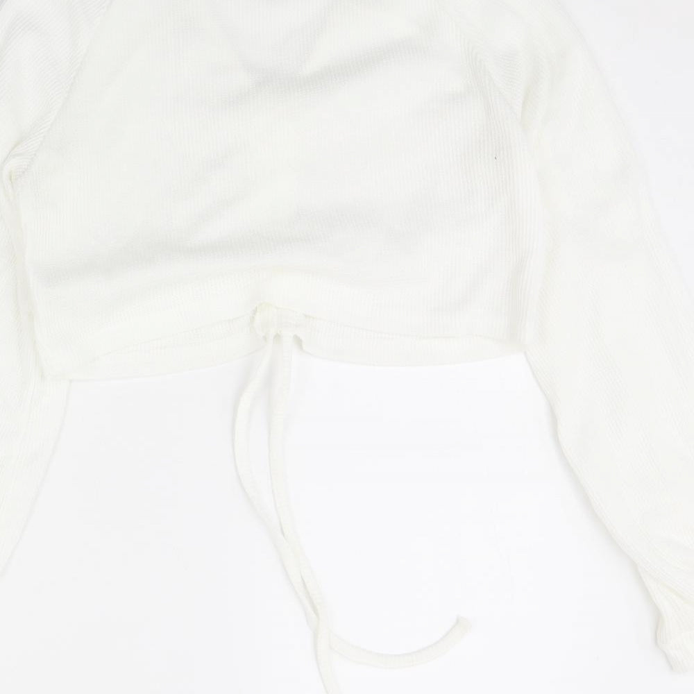 Preworn Womens White   Basic Blouse Size S