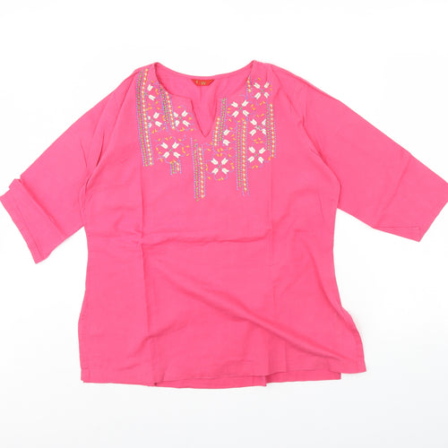 Preworn Womens Pink   Basic Blouse Size S