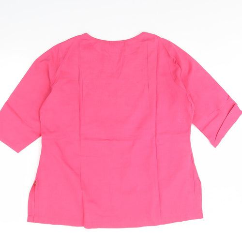 Preworn Womens Pink   Basic Blouse Size S