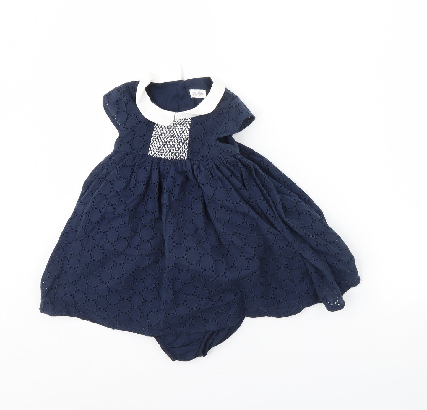 Mothercare Girls Blue   Fit & Flare  Size 9-12 Months