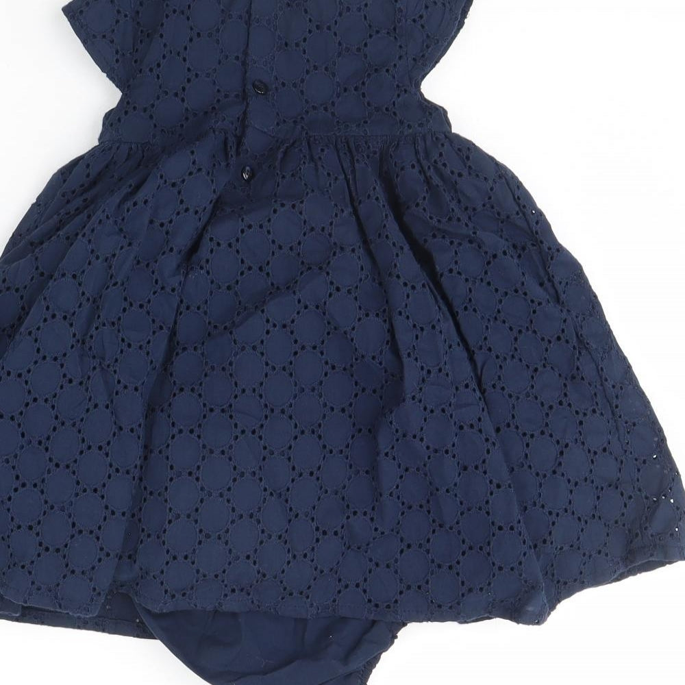 Mothercare Girls Blue   Fit & Flare  Size 9-12 Months