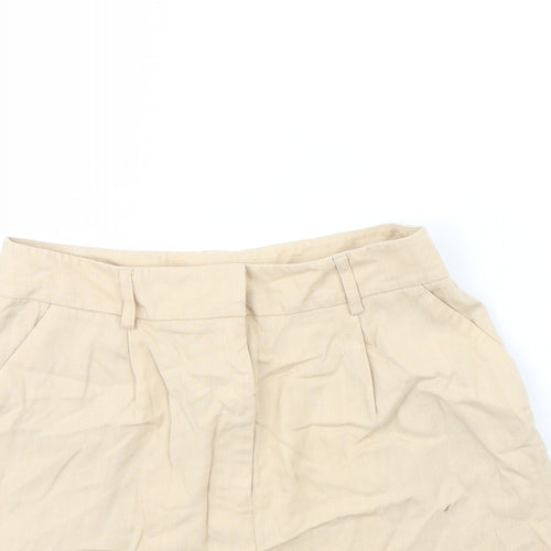 Preworn Womens Beige   Culotte Shorts Size 30 in