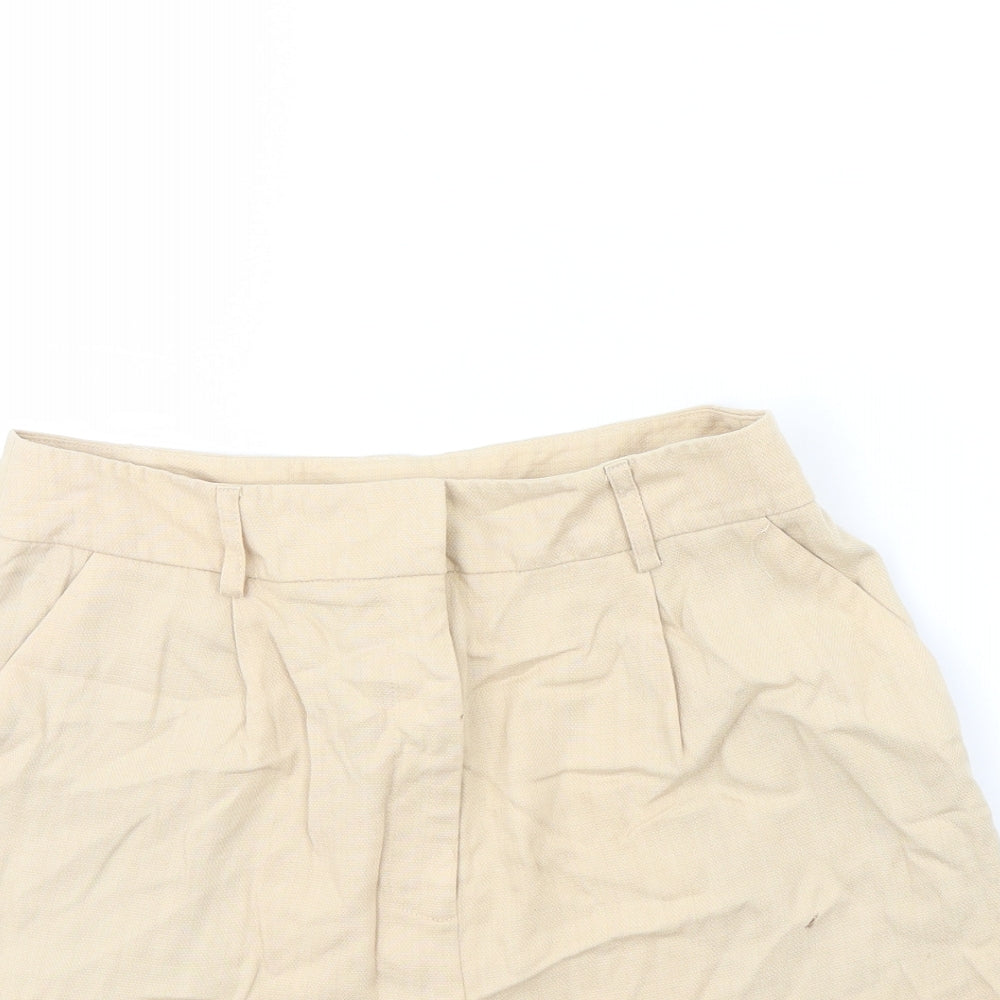 Preworn Womens Beige   Culotte Shorts Size 30 in