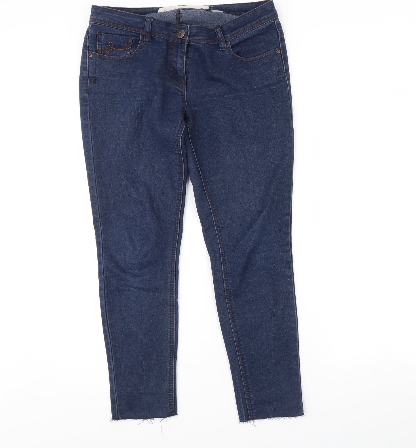 NEXT Womens Blue  Denim Skinny Jeans Size 12 L27 in