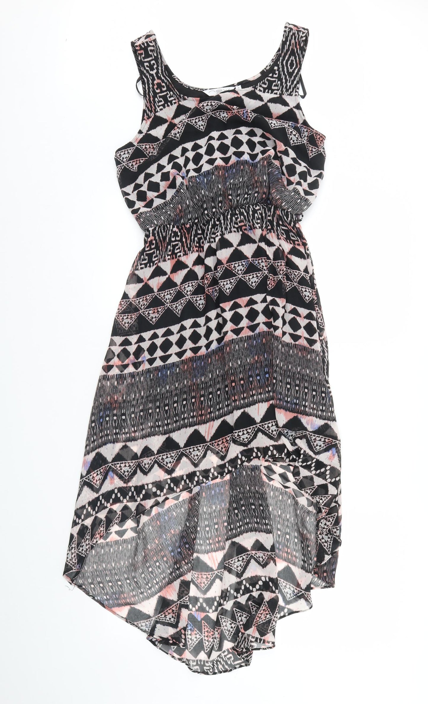 NEXT Womens Black Fair Isle  Fit & Flare  Size 12